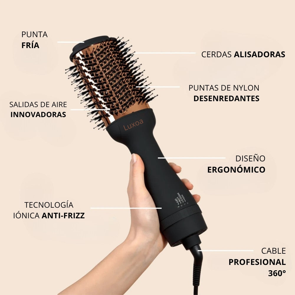 Luxoa Volume - Cepillo secador volumizador